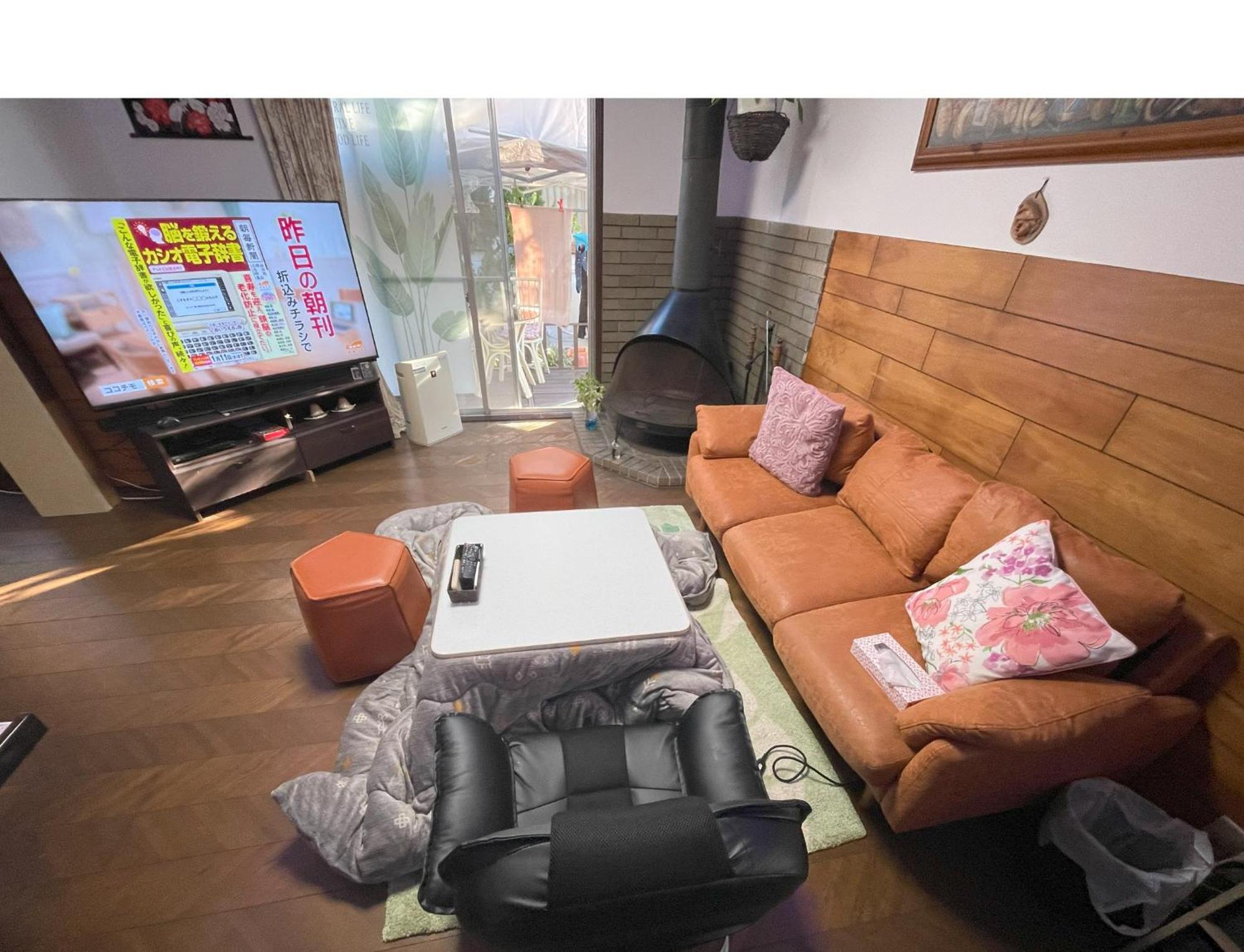 Tatami Room & Living Room Equipped With Multinational Tv And Fire, Bbq Corner In Tokyo Downtown House Exterior foto
